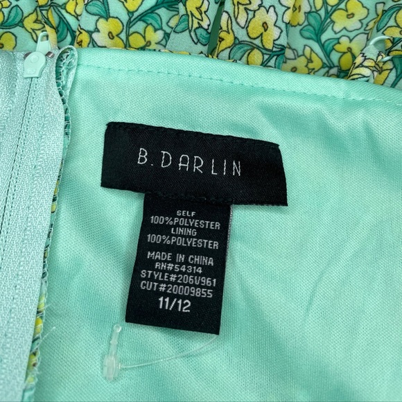 B Darlin Floral Summer Dress Size 11/12 XS and 13/14 SMALL Cocktail Party Dress - Picture 12 of 16